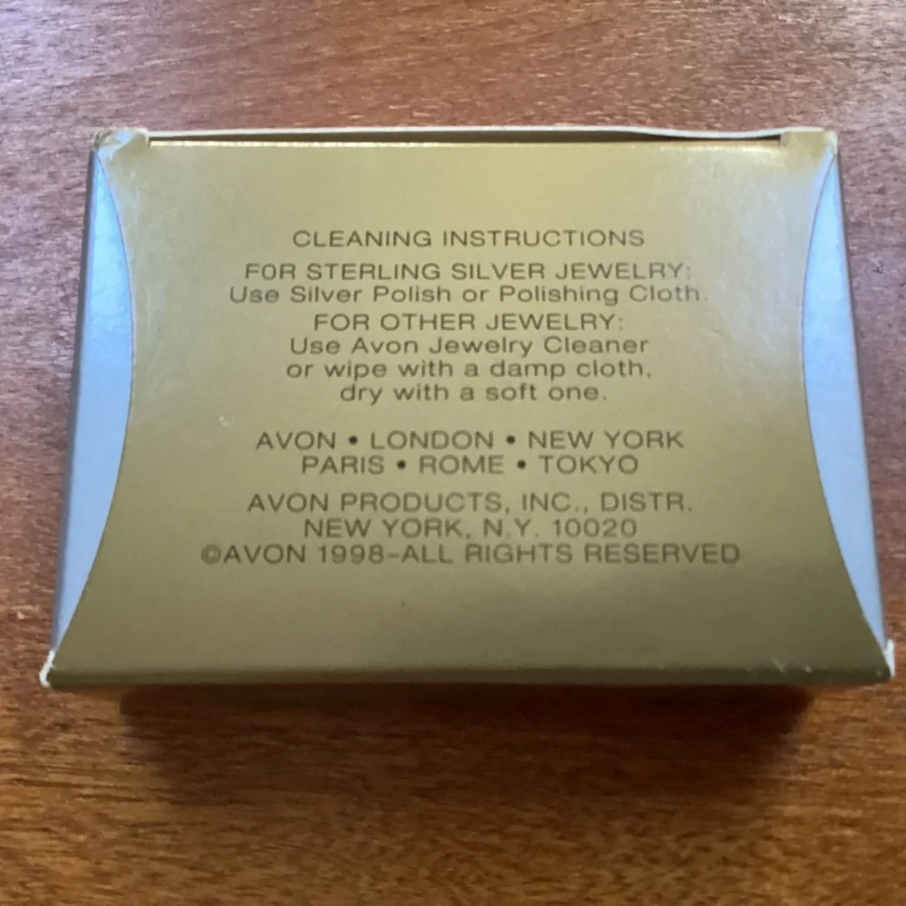 Vintage Avon Light House Gold/Silver Pewter Brooch Pin New In Box